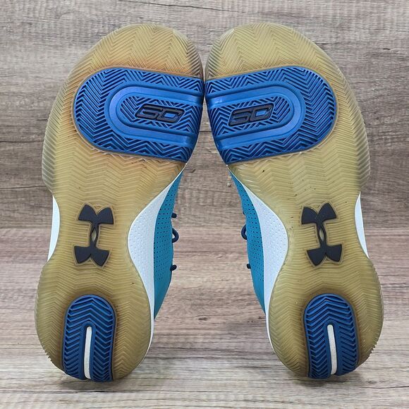 Under Armour Curry 3Zer0 3 Men\'s Sz 9.5 Teal Rush Basketball Shoes (3022048-301) main image 5